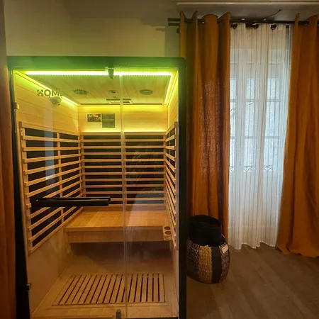 L'oasis Angevine - Balneo, Sauna, Cinema & Parking דירה אנז'ה