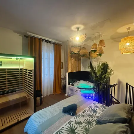 L'oasis Angevine - Balneo, Sauna, Cinema & Parking *