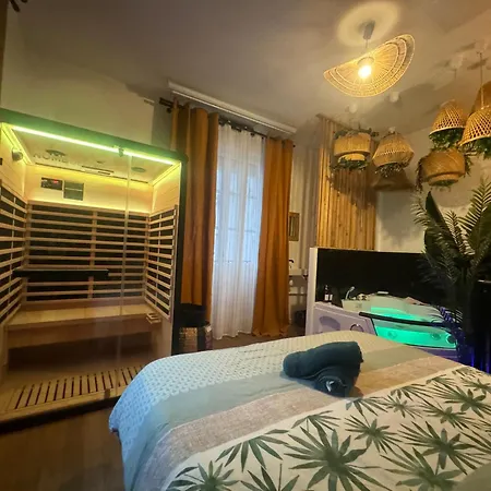 L'oasis Angevine - Balneo, Sauna, Cinema & Parking * Angers