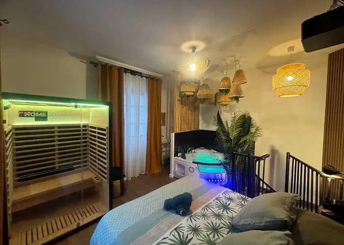 L'oasis Angevine - Balneo, Sauna, Cinema & Parking *